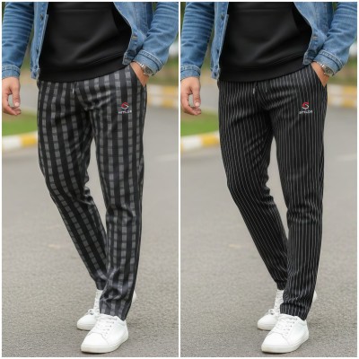 2 pcs Stripe Trouser Combo (Box+Vertical)