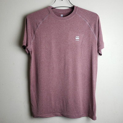 G Star Raw T Shirt Maroon