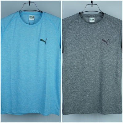 Puma Sportswear T Shirt (2 Colour Combo) Sky Blue+Ash