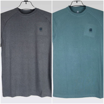 G Star Raw T Shirt (Ash+Light Green)