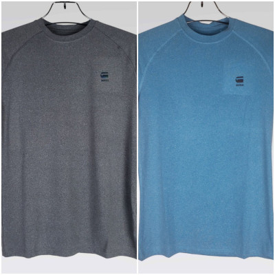 G Star Raw T Shirt (Ash+Sky Blue)