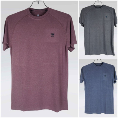 G Star Raw T Shirt (Ash,Maroon,Light Navy)