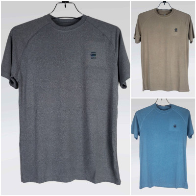 G Star Raw T Shirt (Ash,Brown,Sky Blue)
