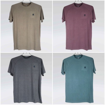 G Star Raw T Shirt (Ash,Maroon,Brown,Light Green)