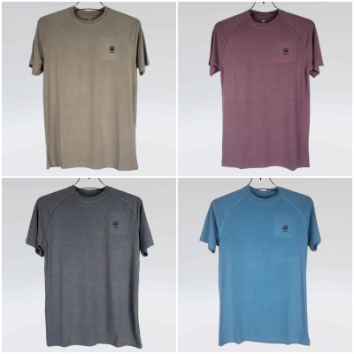 G Star Raw T Shirt (Ash,Maroon,Brown,Sky Blue)