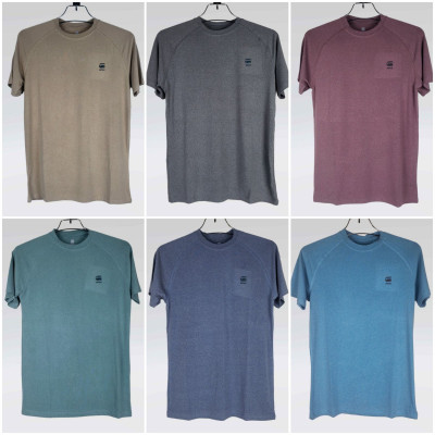 G Star Raw T Shirt (Ash,Maroon,Brown,Light Green,Light Nevy,sky blue)