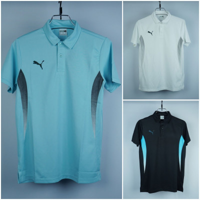 Puma Sportswear Polo Shirt (3 Colour Combo) Black+White+Pest