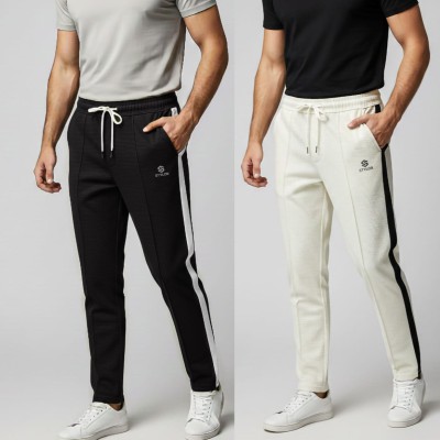 2 pcs Trouser Combo (Black+Off White)