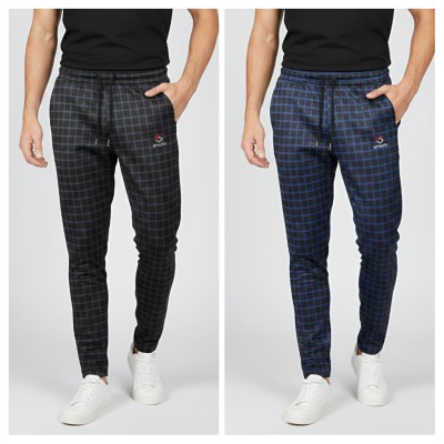 2 pcs Stripe Trouser Combo (Ash Box+Blue Box)