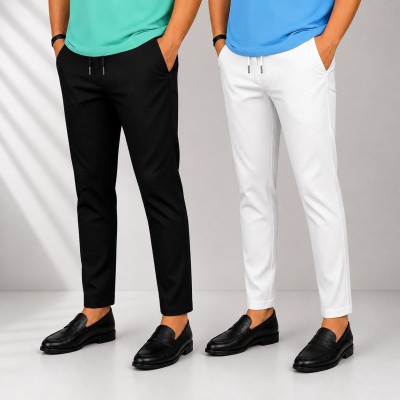 Cot Trouser Combo (Black+White)