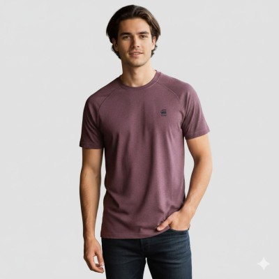G Star Raw T Shirt Maroon
